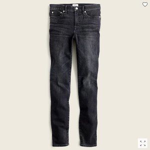 J.Crew 9" high-rise toothpick jean in Charcoal wash. Size 29